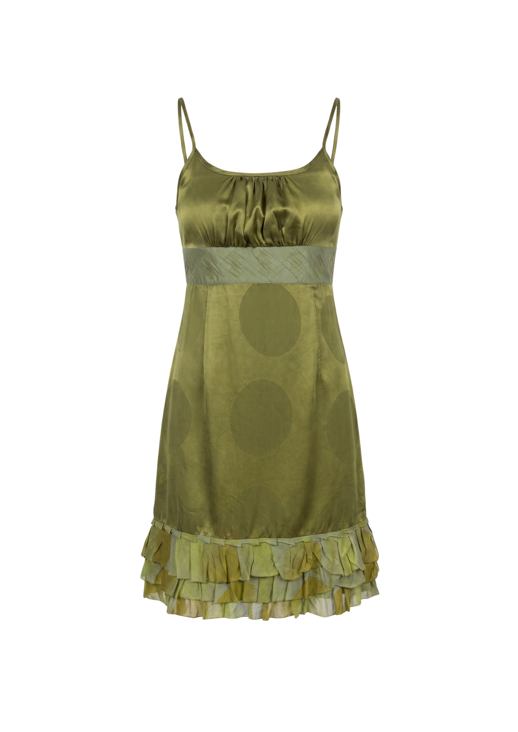 The short olive dress