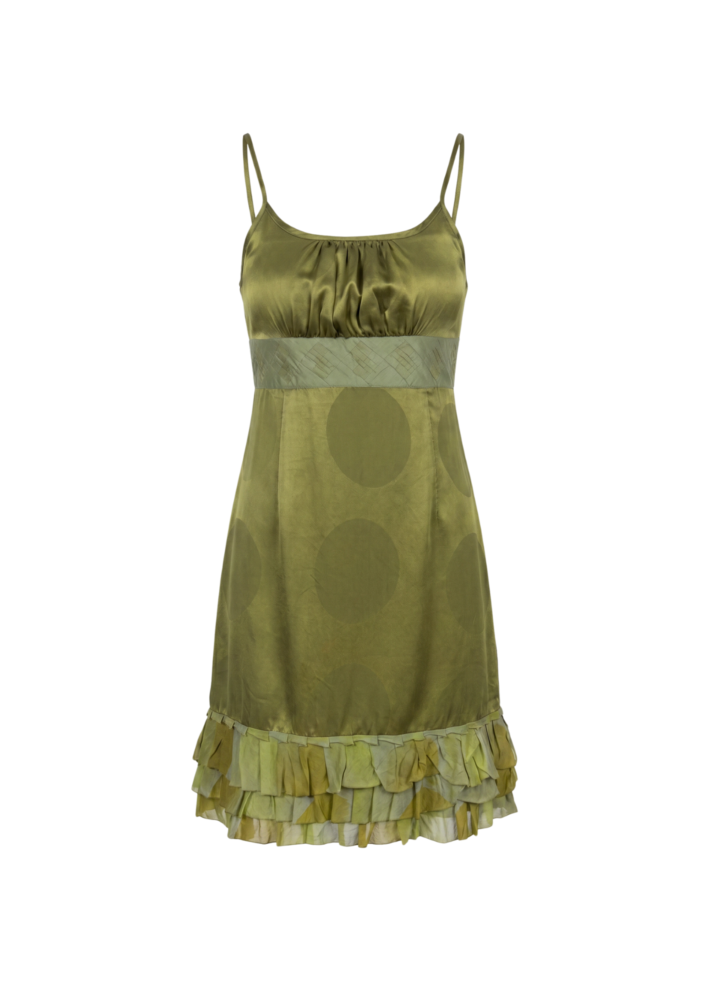 The short olive dress