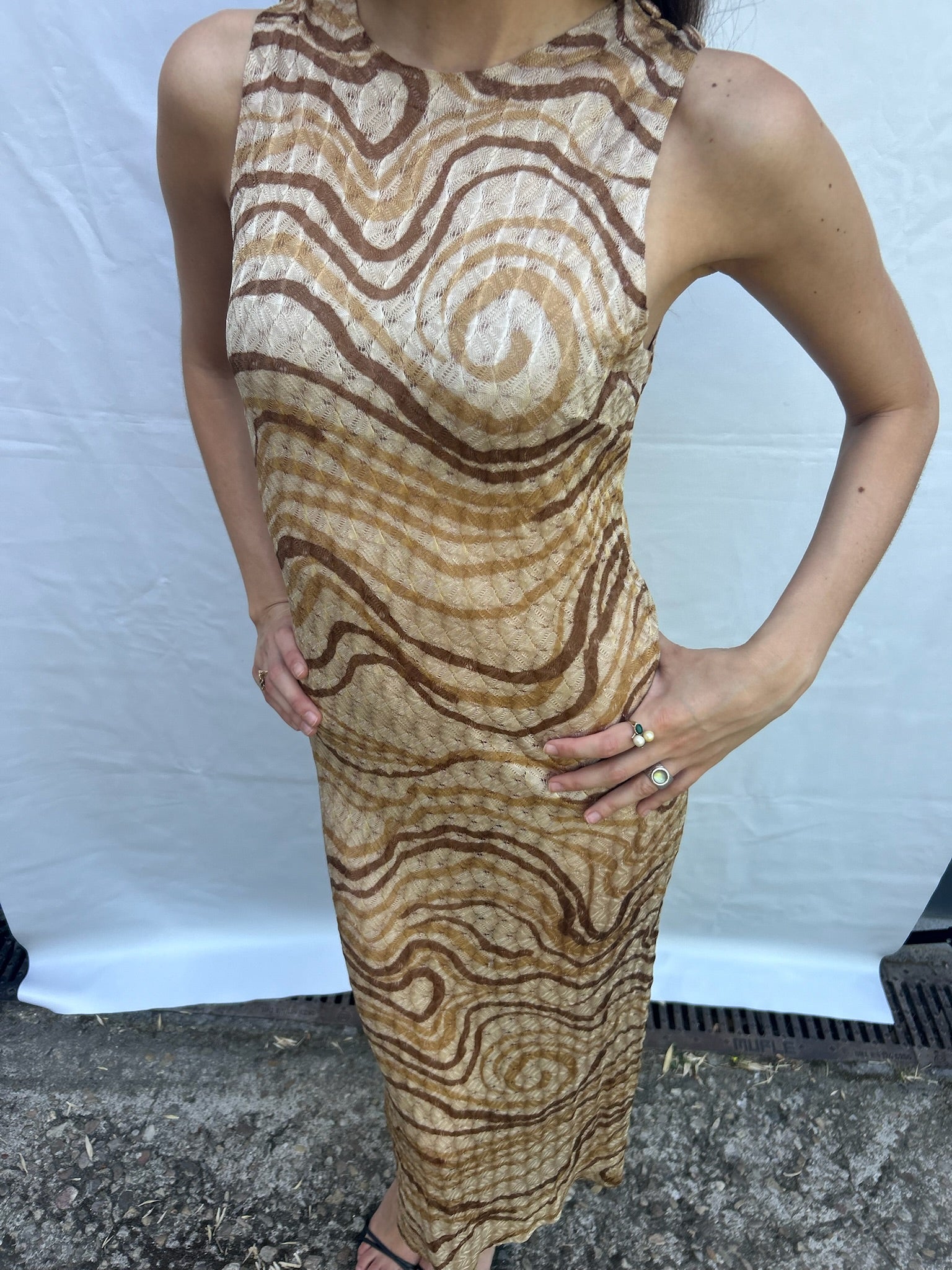 The loewe wavy dress