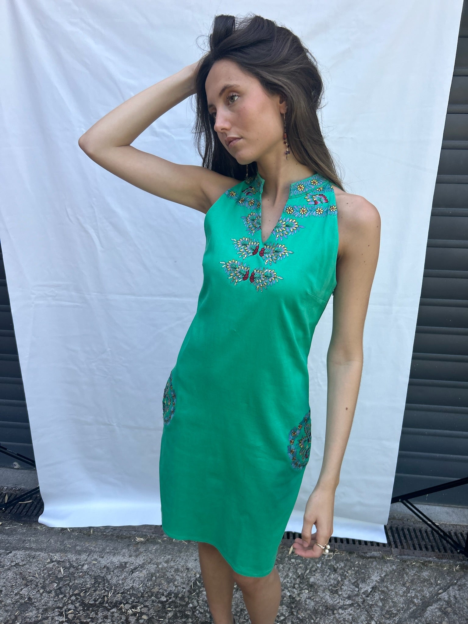 The mint dress