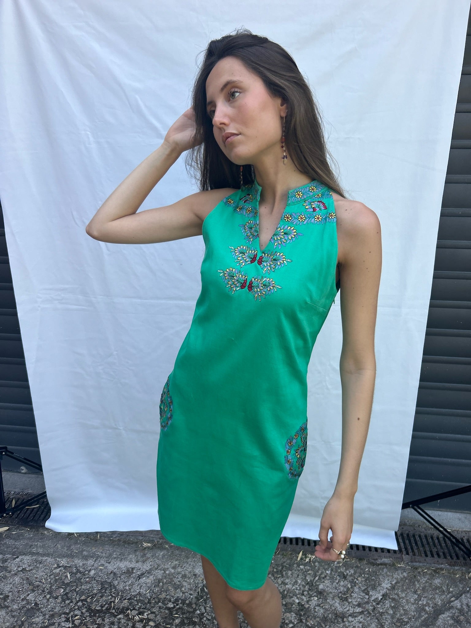 The mint dress